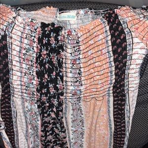 floral off the shoulder sundress